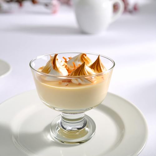 Glasmark KROSNO 1992 Eisbecher Eisschale Dessert 270 ml Glas Robust Spülmaschinenfest Hochglanz Transparent