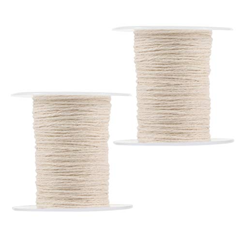 2 rollos de pabilos de algodón para hacer velas