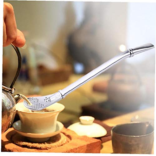 Onsinic acciaio inossidabile Cannuccia cucchiaino