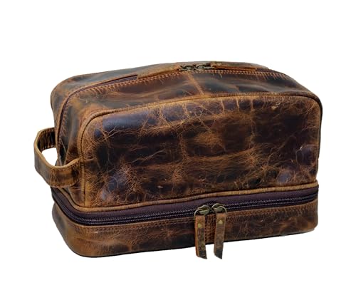 Dopp kit Jaald trousse de toilette en cuir idée cadeau mixte et raffinée