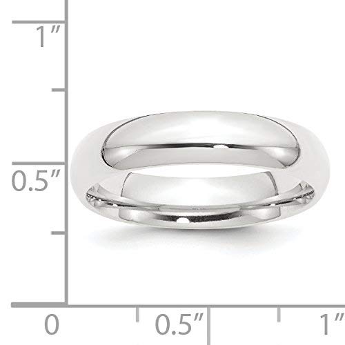Saris And Things Platinum 5Mm Comfort-Fit Wedding Band Ring Size 10.5 #TOP2