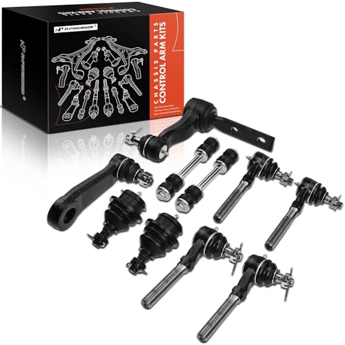 A-Premium 10Pcs Front Suspension Kit Inner Outer Tie Rod End Pitman Arm Idler Arm Compatible with Ford F-150 97-03 F-150 Heritage 04 F-250 Expedition Lincoln Navigator