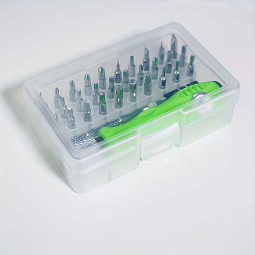 32 in 1 Multi-Purpose Screwdriver Set, Portable Precision Repair Tool Kit for Phone, Computer, Toy, Small Appliance, Complete Bits, Labor-Saving Durable Household Repair Tool