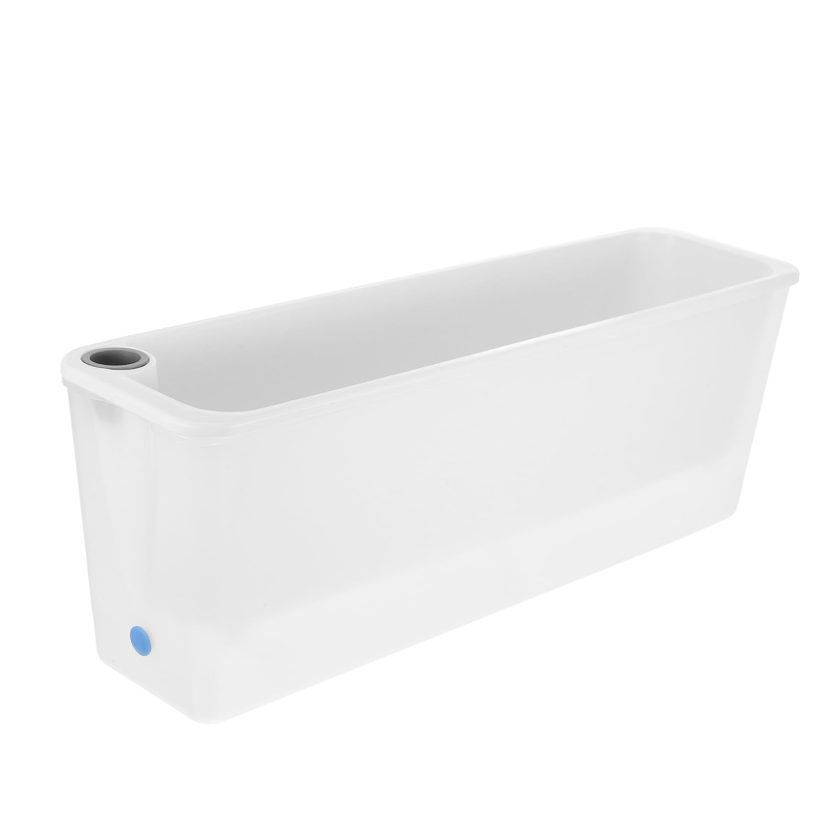 Jardinière longue plastique rectangulaire pour balcon étroit avec arrosage automatique