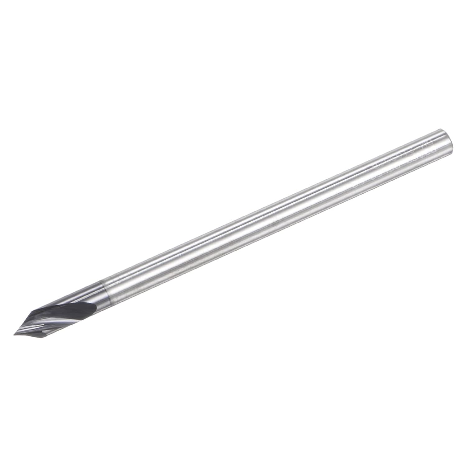 uxcell Spotting Drill Bits 4mm Dia 4mm Shank 60 Degree Solid Carbide AlTiSin Coated 2 Flutes Round Shank Drilling Cutter