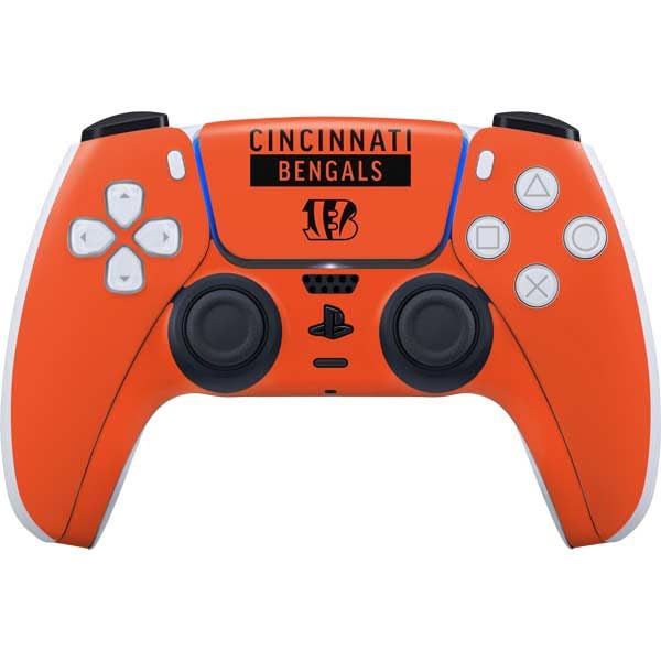 Skinit Decal Gaming Skin Compatible with PS5 Controller - Officially Licensed NFL Cincinnati Bengals Orange Performance Series Design