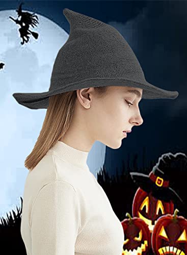 crazy bean Cappello da Mago Halloween Cappello da Strega Halloween Cappelli a Punta per Adulti Cappelli Costume Accessori Costume Cosplay Feste in Maschera