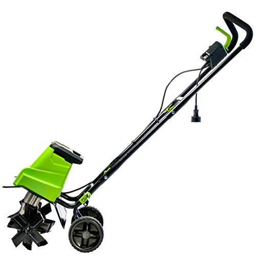 Earthwise TC70090 9-Amp 12-Inch Corded Electric Tiller/Cultivator, Green