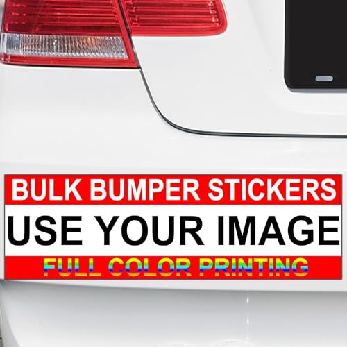 VWAQ Custom Bumper Stickers Bulk - Bumper Sticker Pack, Upload Your Image (10)