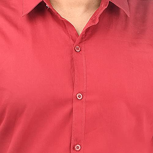 Image of Combo of Men Casual Cotton Full Sleeves Formal Regular Slim Fit Plain Office Shirts