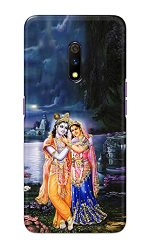 Image of Printed Hard Back Cover Case for Realme X | Oppo K3 Back Cover (Radha Krishna) -1803