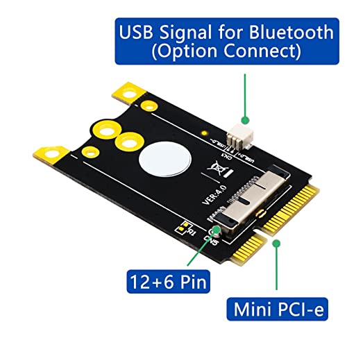 Convertisseur Mini PCIe 12+6 broches haute performance pour module WiFi Broadcom BCM94360CD - 5