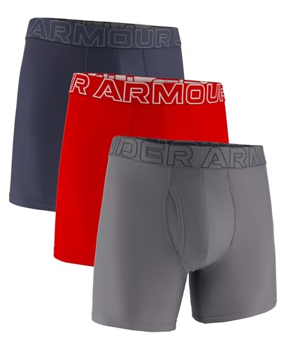 Image of Under Armour Men's Performance Tech Boxerjock Brief Underwear, 6 inch Inseam, All-Day Comfort & Ultra-Soft, 3-Pack