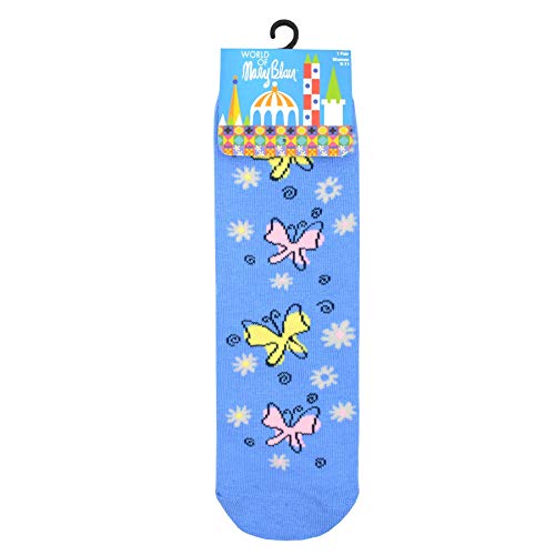 Girls' Mary Blair Cute Fun Artistic and Colorful Crew Socks - Single3