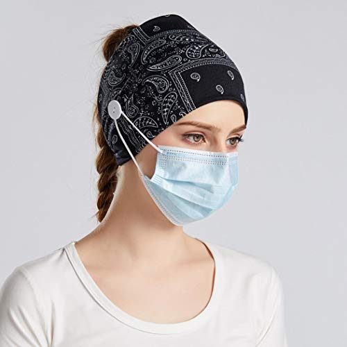 Bohend Boho Headbands Wide Knotted Hair Bands Fashion Printing Bandeau Travel Stretchy Cotton Headband Sport Yoga Hair Accessories For Women And Girls (C) #TOP5