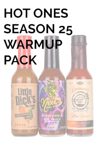 Hot Ones Season 25 Warmup Pack Lineup, Mild Flavor Hot Sauce Variety Pack Made With Natural Ingredients:, Perfect For Superfans & Mini Wing Challenge, 5 fl oz Bottles (3-Pack) - Thumbnail 2