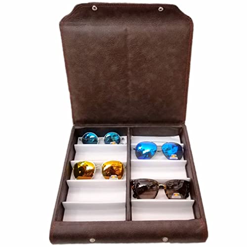 Proniks Sunglass Eyewear and Watchbox |Without Watches&Sunglasses - Wrist Watch Holder/Storage Box & Display Case Organiser (Brown, 10) (B093PFBRVB) Amazon Price History, Amazon Price Tracker