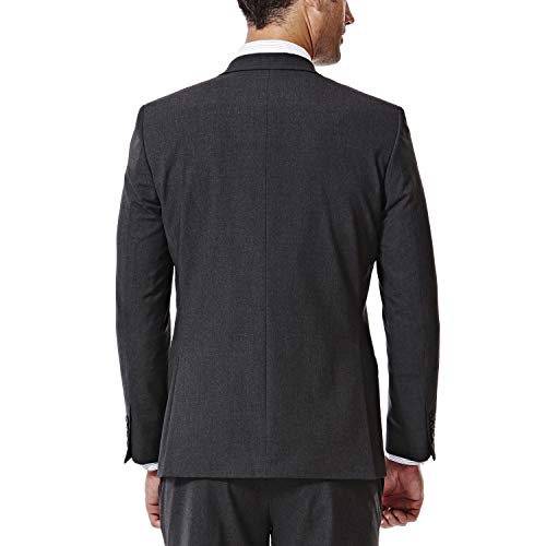 J.M. Haggar Men's JMH Premium Stretch Slim Fit Suit Separates-Pants & Jackets, Charcoal Heather, 40 Tall3