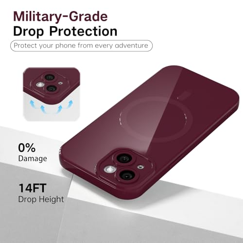 Coque silicone pour iPhone 14 Plus compatible Magsafe protection camera - 6