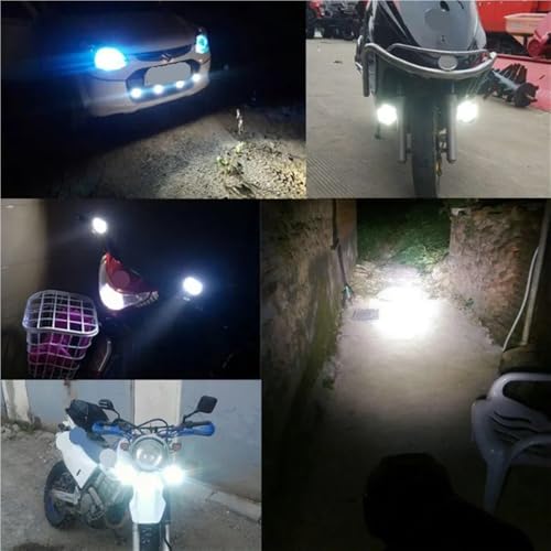 Feu arrière frein et projecteurs de phares moto avec ampoule antibrouillard - 6