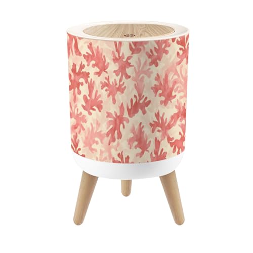 Caneca de basura redonda con tapa y patas 7 L