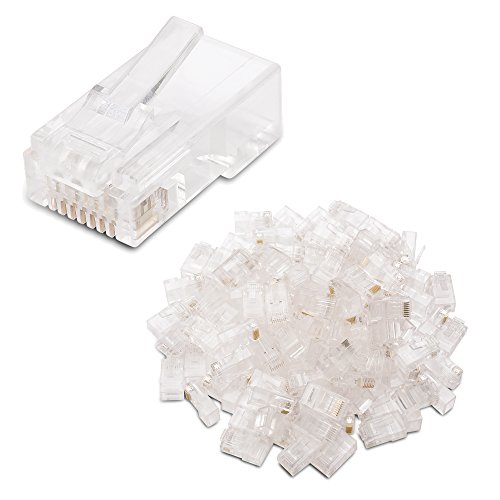 Cable Matters 100-Pack Cat 6 RJ45 Modular Plugs
