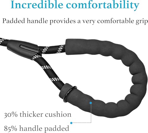 Dog Leash, Double Dog Leash for Two Dogs, Heavy Duty Adjustable Dual Dog Leash No Tangle, Bungee Retractable Split Multiple Leash for Walking 2 Dogs, Dog Poop Bags Trip Essentials (5.5FT-1/2”, Black) - Image 5