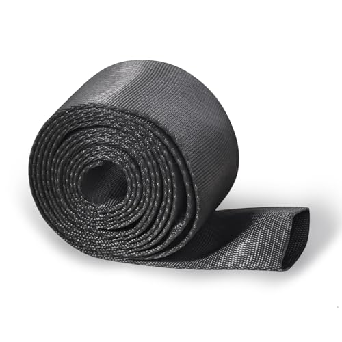 Flylin Winch Rope Protector, Universal Polyester Winch Rope Sleeve, Black, ...