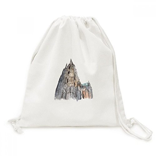 Sac de voyage Cathédrale de Cologne en toile pour remplacer les sacs lourds de marche