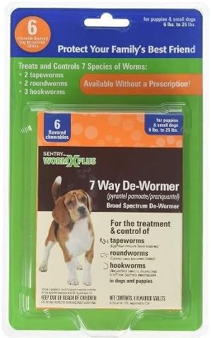 Sentry Worm X Plus - Small Dogs 2 Count - Pack of 3