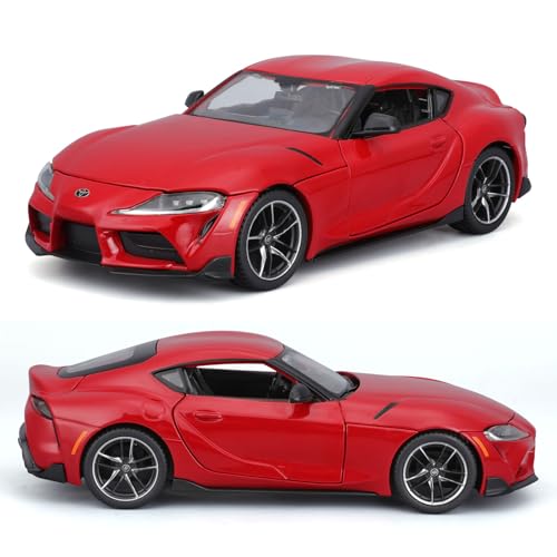 Modelo de Auto Toyota Supra GR 1/24 Escala Rojo miniatura 1