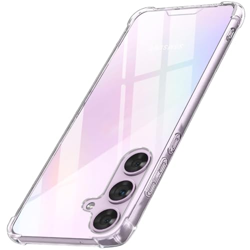 Image of TheGiftKart Crystal Clear Back Cover Case for Samsung Galaxy A35 5G | Shock Proof 360 Protection | Hard Clear Back Cover Case for Samsung Galaxy A35 5G (PC & TPU, Transparent Bumper)