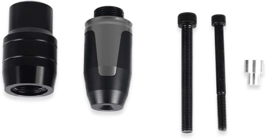 Universal Motorcycle Exhaust Pipe Protection Anti Falling Bar Frame Sliders Titanium
