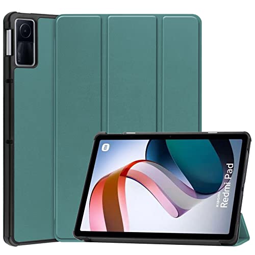 GOZOPO Coque pour Xiaomi Redmi Pad 10,61 Pouces, Légère avec Fonction réveil/Veille Automatique Housse Étui pour Tablette Xiaomi Redmi Pad 10.61" 2022 (Vert Foncé)