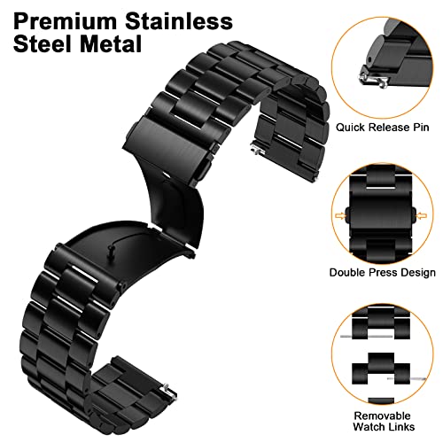 Hatolove Compatible with Fitbit Versa 2 Strap/Fitbit Versa Strap, Metal Stainless Steel Band Adjustable Replacement Strap Compatible with Fitbit Versa, Versa 2, Versa Lite - Image 4