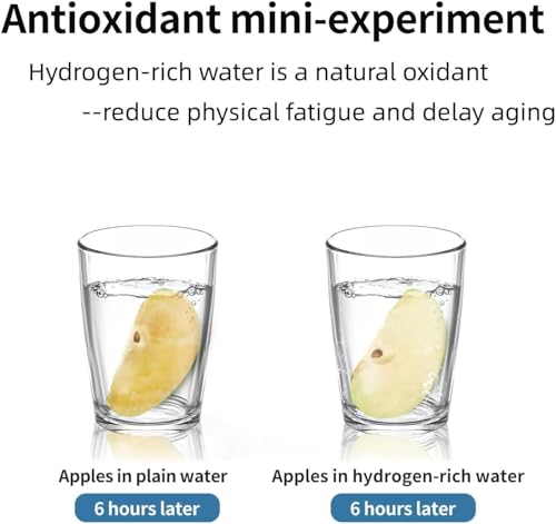 Rich Hydrogen Pitcher - BPA Free Electrolysis Jug with SPE & PEM Concentrator Technology, Balanced Purified Water PH Levels, Up to 3600 PPB Hydrogen