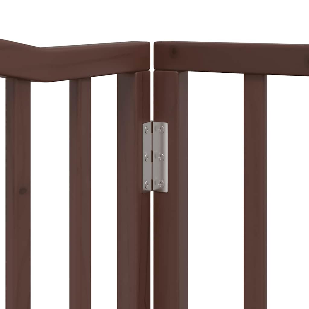 Genérico Puerta de Perros Plegable 6 Paneles Madera álamo marrón 480 cm,Productos para Mascotas,Productos para Mascotas,Productos para Perros,Casetas y cercados para perros-3155637