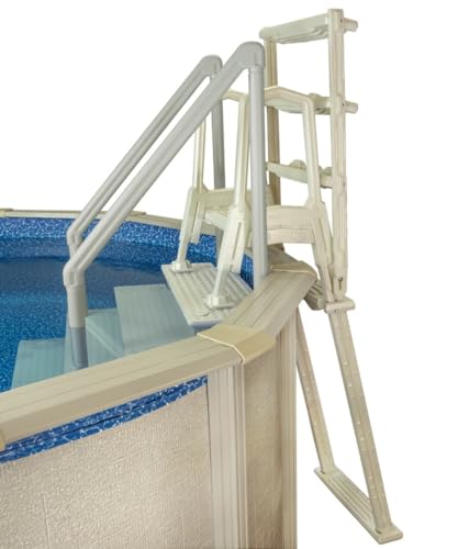 Escalera para piscina con peldaños antideslizantes 36" x 81" miniatura 4