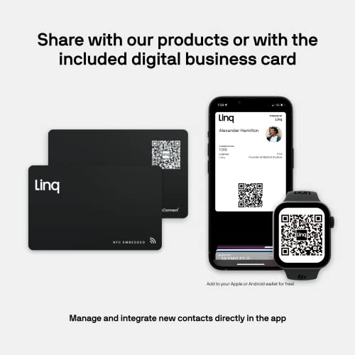 Linq Digital Business Card Smart NFC Contact and Networking Card