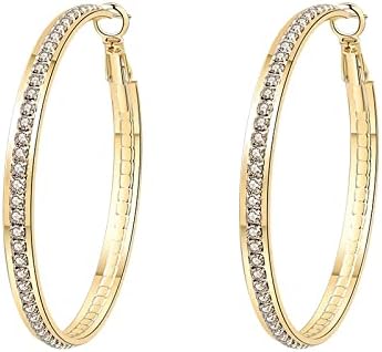 Zircon exquisite rings sparkly earrings Fashion party women and girls holiday gifts S925 Silver ear needles low allergy gold plated earrings
