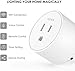 Smart Plug Works with Alexa, Google Assistant, SmartThings, TECKIN Mini WiFi Outlet with Timer Function, No Hub Required, Remote Control &Voice Control, White,FCC ETL Certified