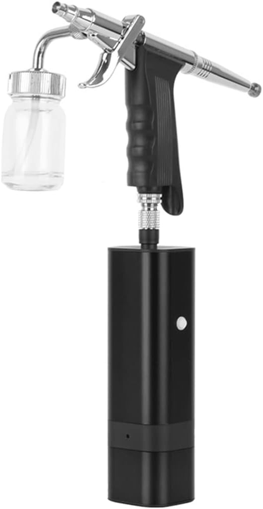 Air Paint er Electric Airbrush Kit with Siphon Trigger Type Gun for Art Model Body Paint Artist Makeup Nail Tattoos Cake Tools (Color : Gold)