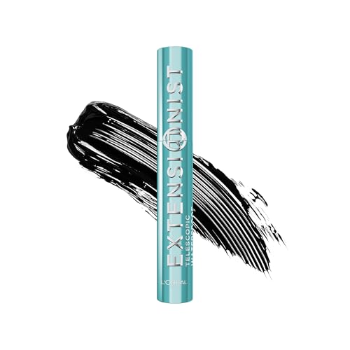 Image of L'Oréal Paris Mascara, Telescopic Extensionist Lengthening & Curling Mascara, Waterproof, Up To +5mm Closer To Your Brows, Up To 24 hour Wear, Shade Black
