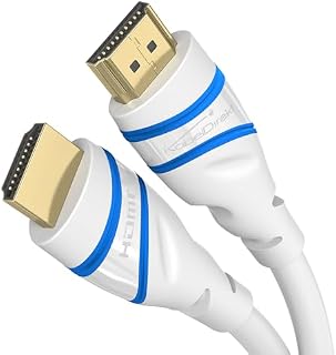 KabelDirekt Kabel 8K HDMI 2.1 2 m Ultra High Speed HDMI, certyfikowany i zaprojektowany w Niemczech (8K@60Hz, oficjalnie licencjonowany, idealny do PS5/Xbox/Switch, srebrny/czarny)