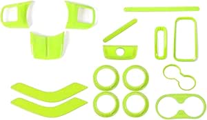 Toworldit zwart grijs alcantara ABS versnellingspook knop cover
