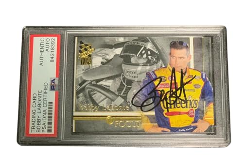 Bobby Labonte Signed Autograph Slabbed 2006 Press Pas Vip Focus Card Psa Dna - Autographed NASCAR Cards