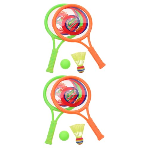 Set 2 raquetas de tenis estilo caricatura para adultos y niños