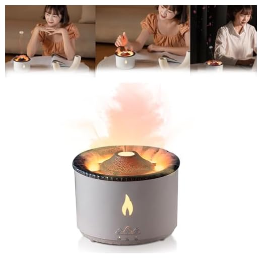 Volcano Humidifier Diffuser, Portable Aroma Diffuser Volcano, Volcano Aroma Essence Portable Diffuser, Volcano Diffuser, Volcano Humidifier Diffuser (C Single flame)