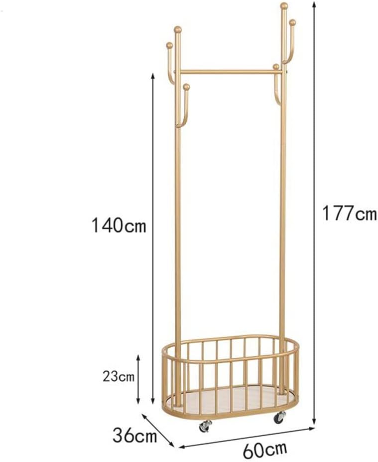 Removable Coat Rack Home Hanger Nordic Floor Rack with Storage Coat Rack(Gray)