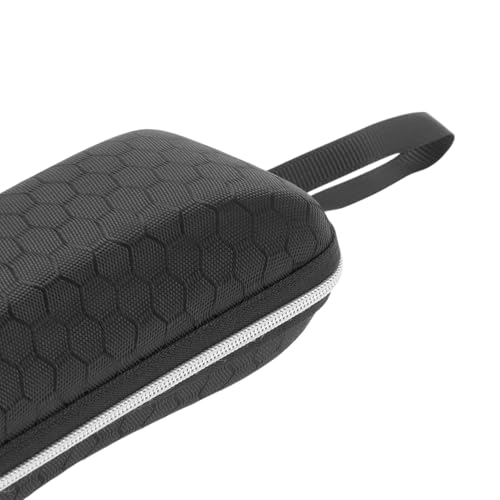 CAPASTEC Sunglasses Case Zipper Protective Case for Men and Women Sunglasses with Portable Strap Black